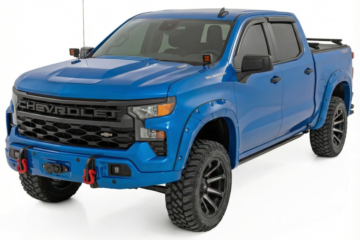 Chevrolet Silverado 1500 Bumper - Front - Rough Country - FXS - GXP Lakeshore Blue - '23-'26